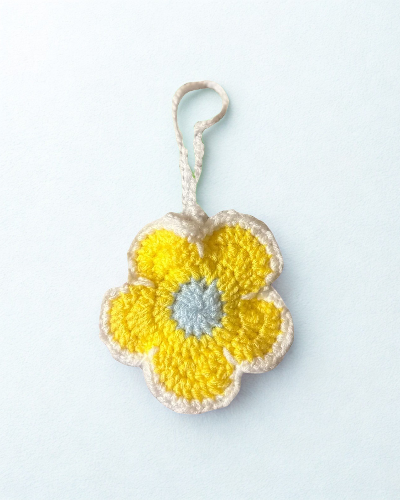 Crochet flower coin purse